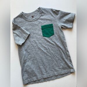 Tea Collection Heather Gray Pocket Tee T-Shirt Size 8